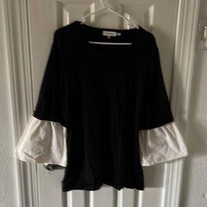 Calvin Klein Black and White Blouse